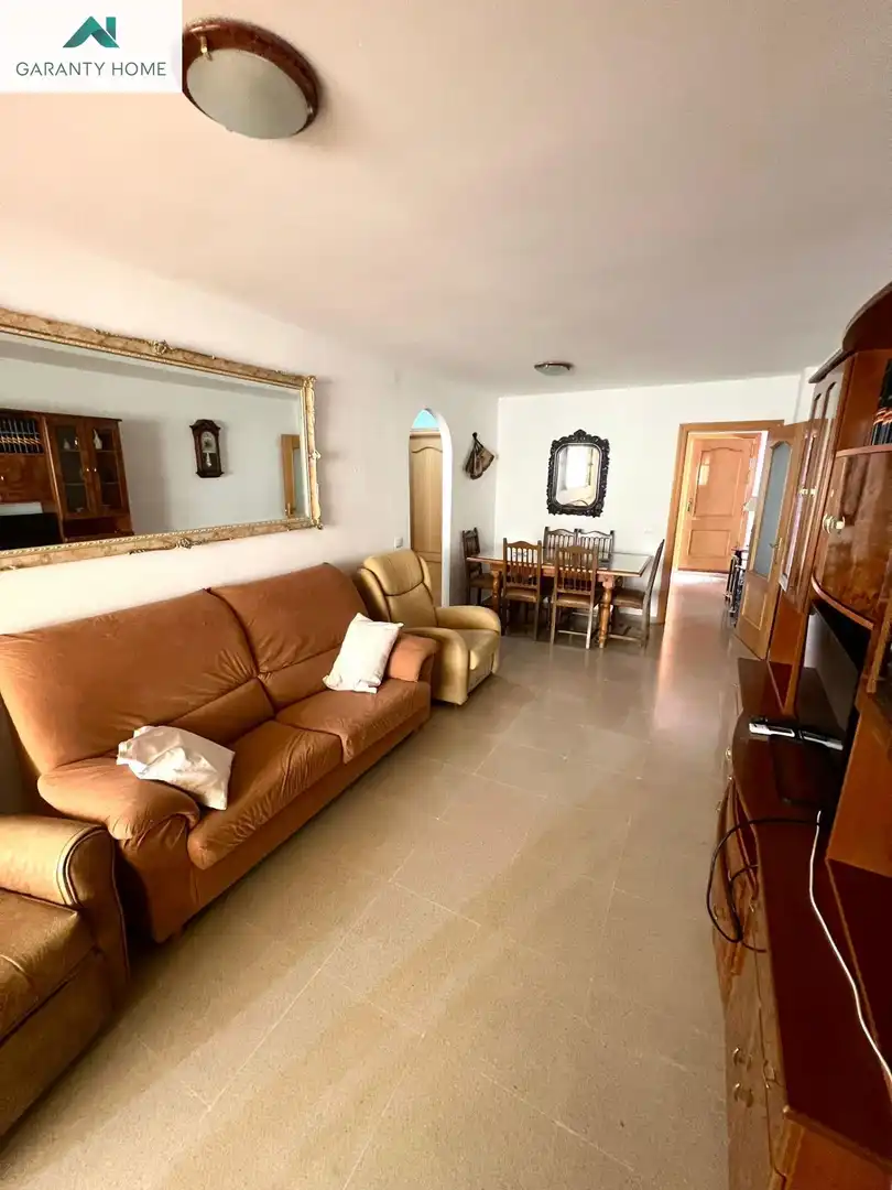 Living room of Flat for rent in Rincón de la Victoria  with Air Conditioner, Terrace and Furnished