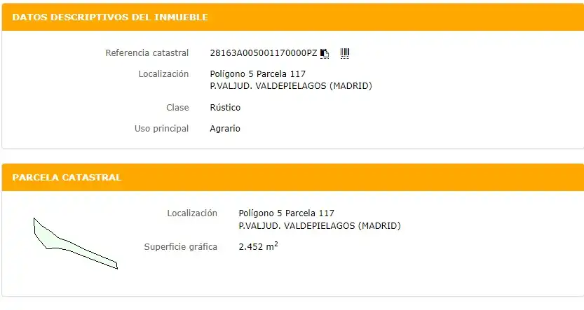 Terreno en venta en Calle de San Roque, 10, Valdepiélagos