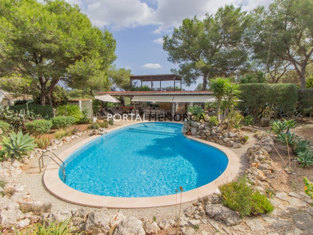 Swimming pool of Country house for sale in Sant Lluís  with Private garden and Swimming Pool