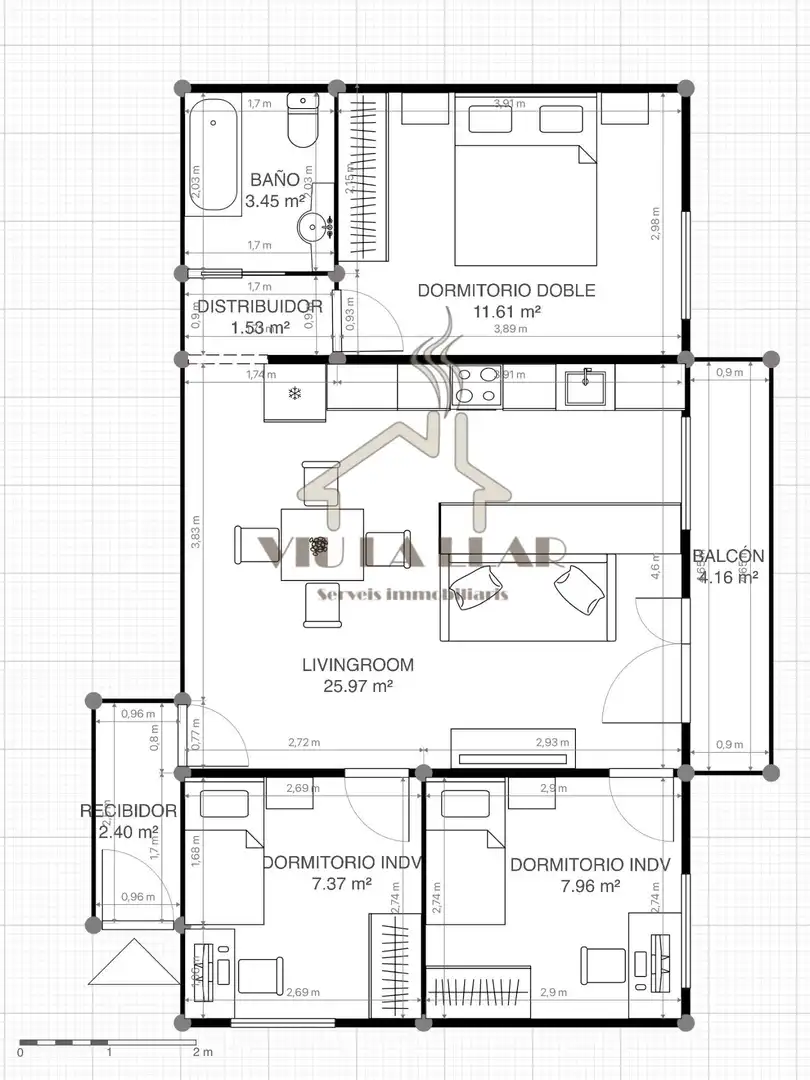 Wohnung mit Terrasse zum Verkauf in Els Molins, imagen 3