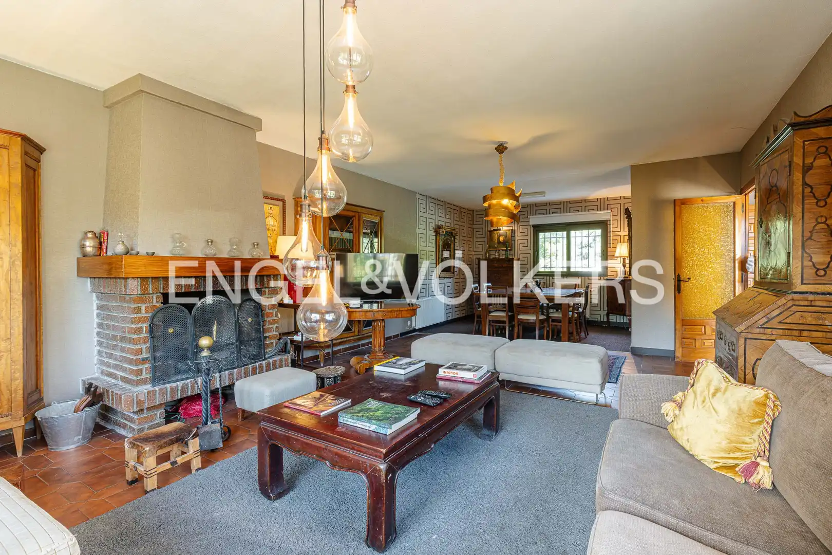 Living room of Detached homes for sale in El Escorial  with Heating, Private garden and Terrace