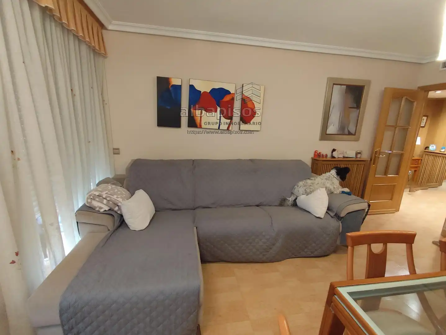 Sala de estar de Piso en venta en Albacete con Aire acondicionado, Calefacción y Trastero
