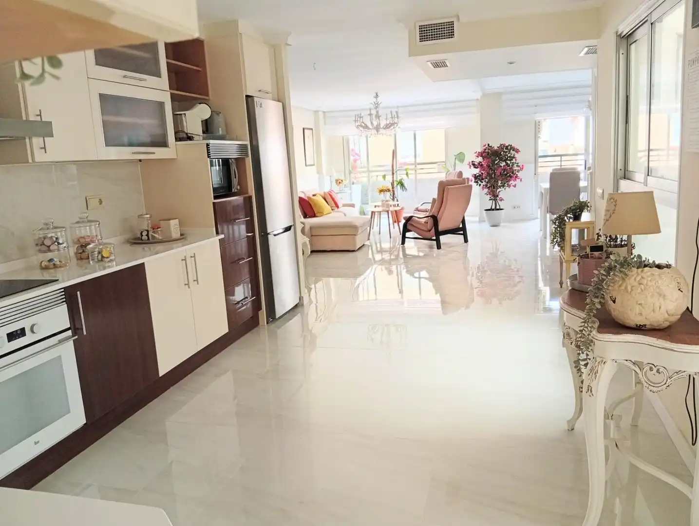 Kitchen of Flat for sale in Almería  with Air Conditioner and Terrace