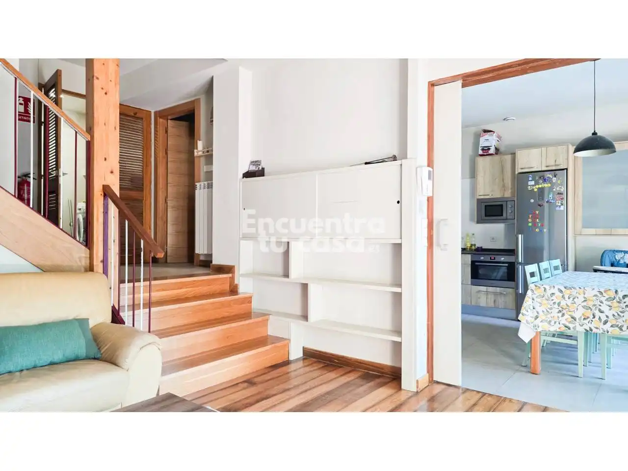 Sala de estar de Casa o chalet en venta en Puente la Reina / Gares con Aire acondicionado, Calefacción y Parquet