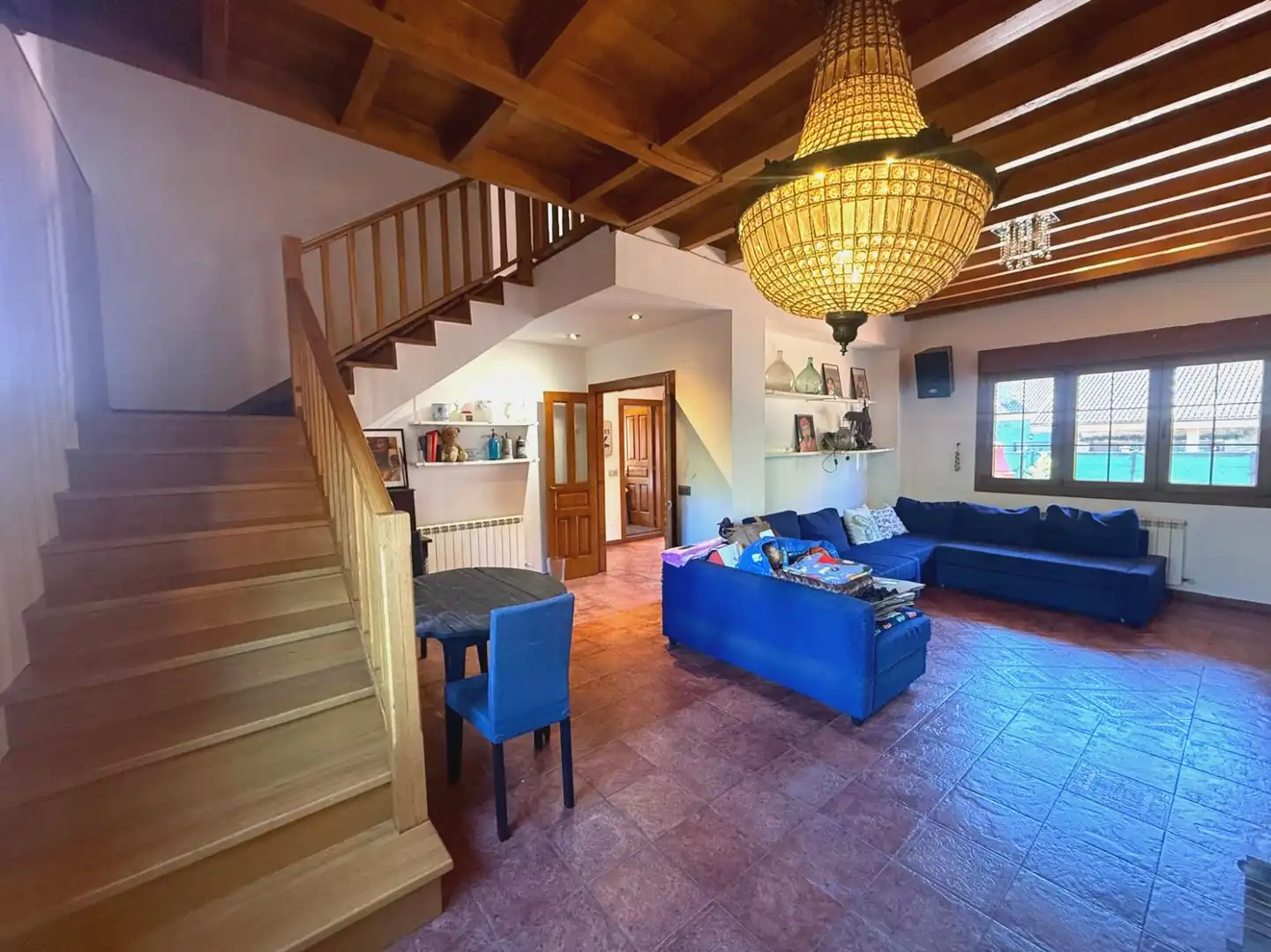 Sala de estar de Casa o chalet en venta en Castrillón con Calefacción, Jardín privado y Piscina