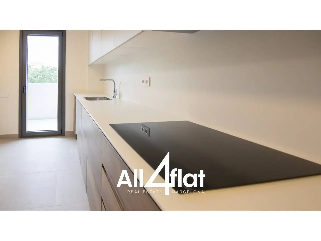 Küche von Wohnung zur Miete in Barcelona mit Klimaanlage, Heizung und Parkett