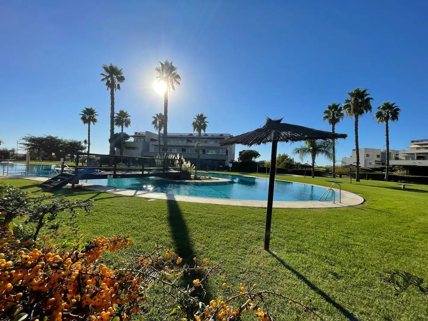 Swimming pool of Flat for sale in El Rompido, Huelva