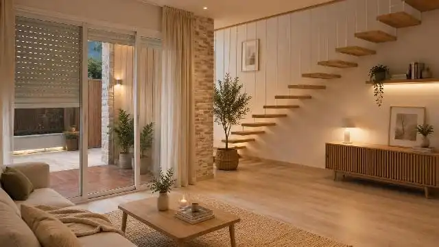 Sala de estar de Casa o chalet en venta en Cerdanyola del Vallès con Calefacción, Parquet y Trastero
