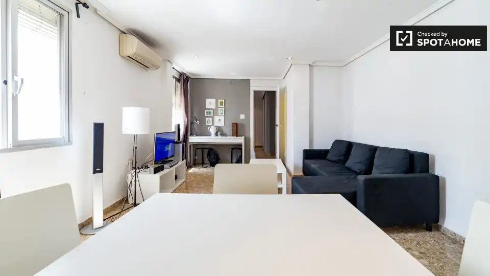 Sala de estar de Piso de alquiler en Xirivella con Aire acondicionado, Calefacción y Amueblado