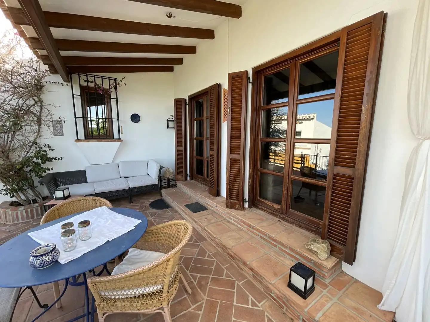 Terrasse von Country house zum Verkauf in Villanueva de la Concepción mit Klimaanlage, Heizung und Privatgarten