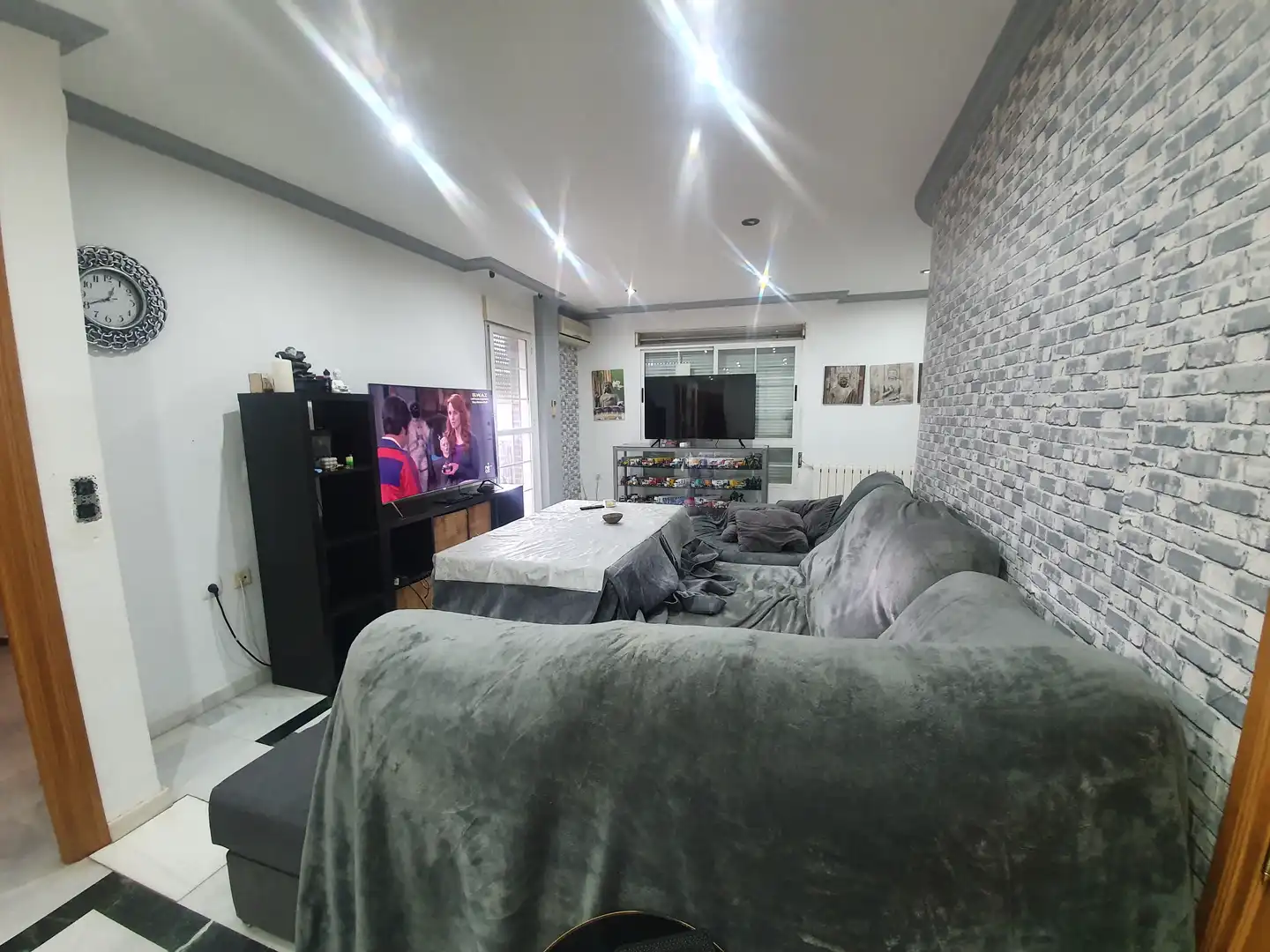Wohnzimmer von Wohnung zum Verkauf in Guadix mit Terrasse, Möbliert und Balkon