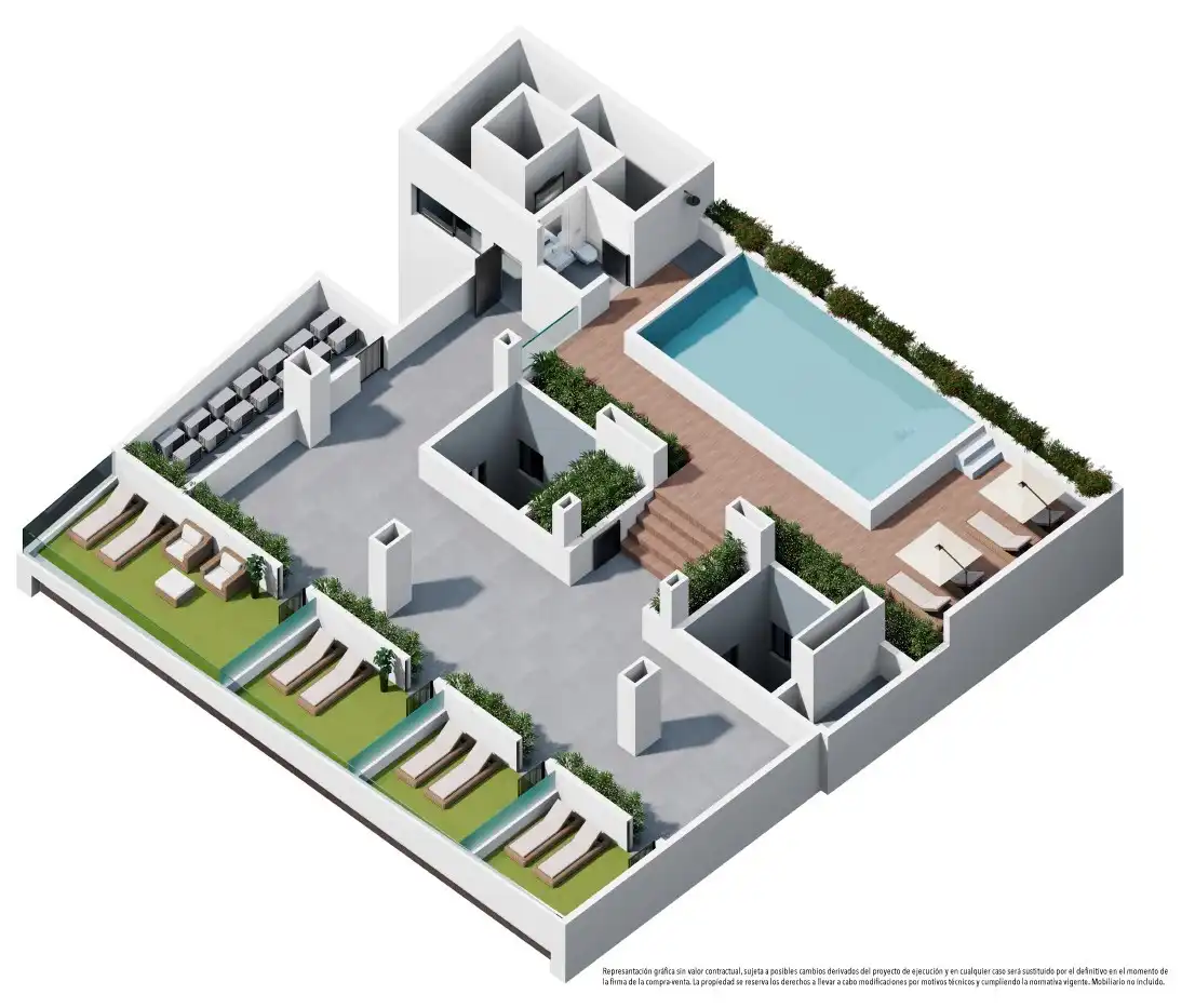 Penthouse with pool for sale in Playa del Cura, imagen 12
