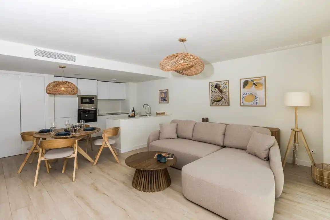 Living room of Apartments for rent in Jávea / Xàbia  with Air Conditioner, Storage room and Sauna