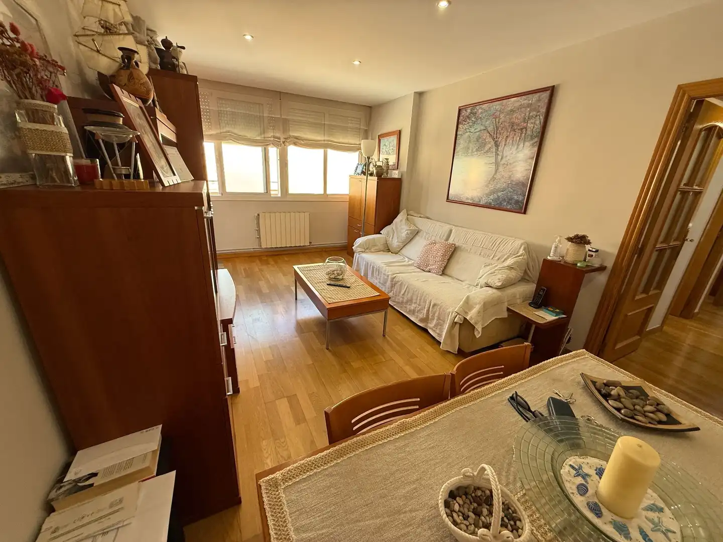 Living room of Flat for sale in Santa Coloma de Gramenet  with Air Conditioner, Heating and Terrace