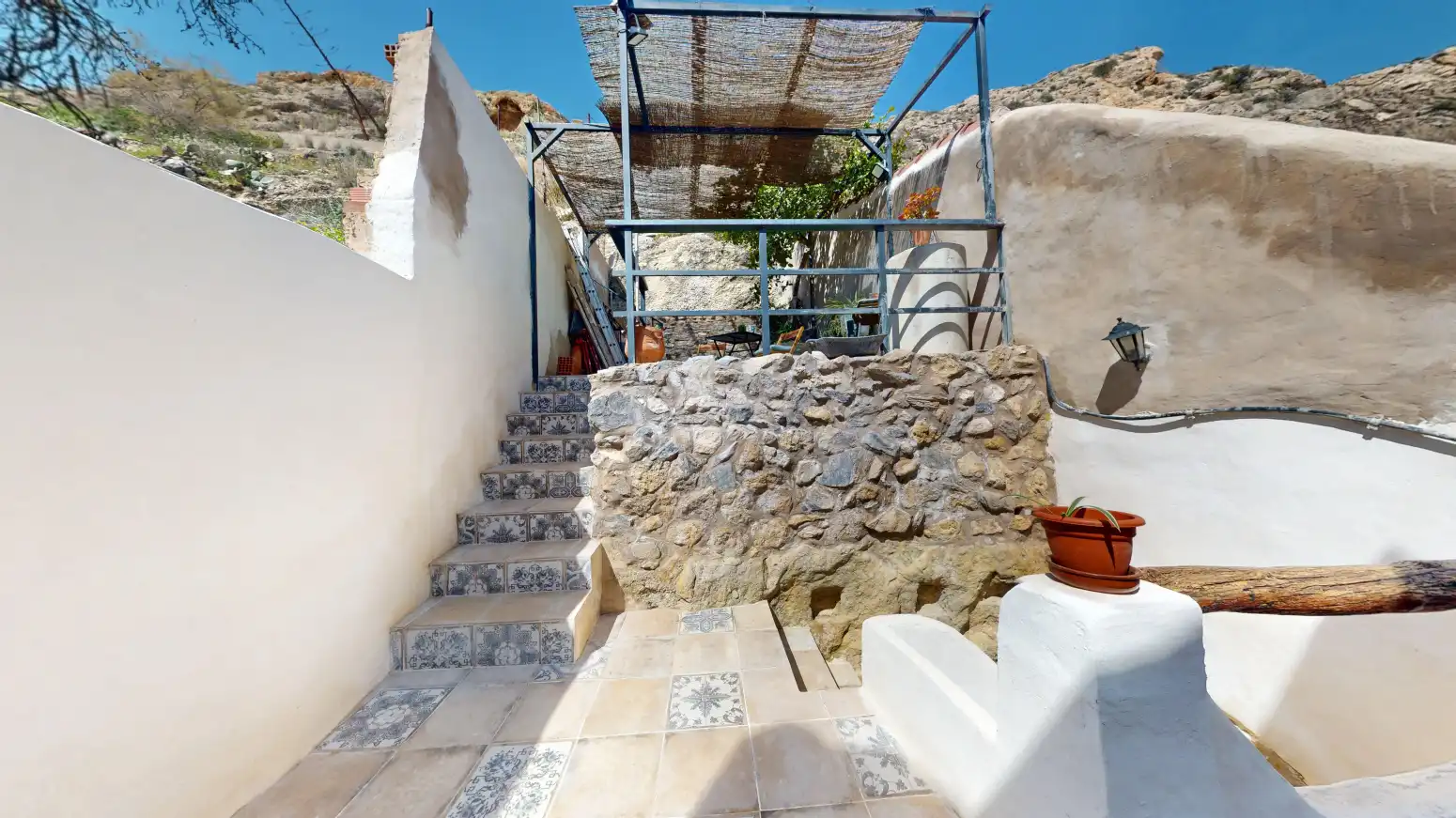 Vista exterior de Casa adosada en venta en Sax con Jardín privado, Terraza y Trastero