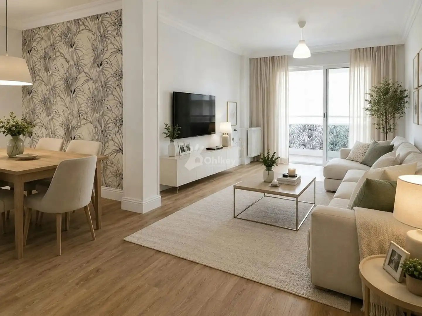 Wohnzimmer von Wohnung zum Verkauf in Getafe mit Klimaanlage, Heizung und Terrasse