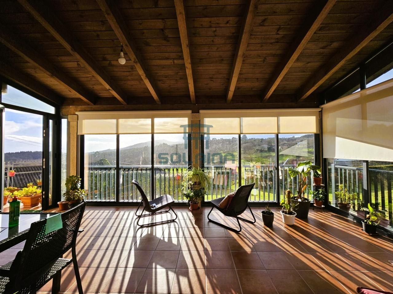 Terrasse von Country house zum verkauf in Piñor mit Heizung, Privatgarten und Balkon