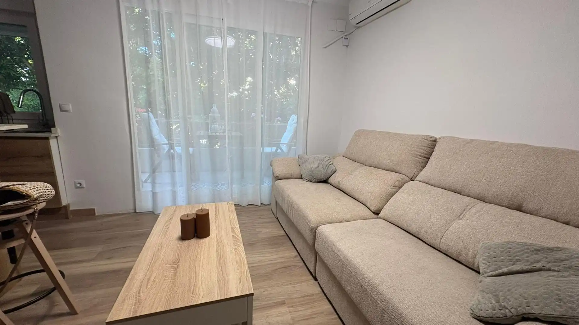 Sala de estar de Piso en venta en Málaga con Aire acondicionado, Amueblado y Balcón