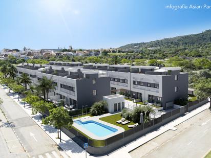 Exterior view of Single-family semi-detached for sale in Málaga Capital