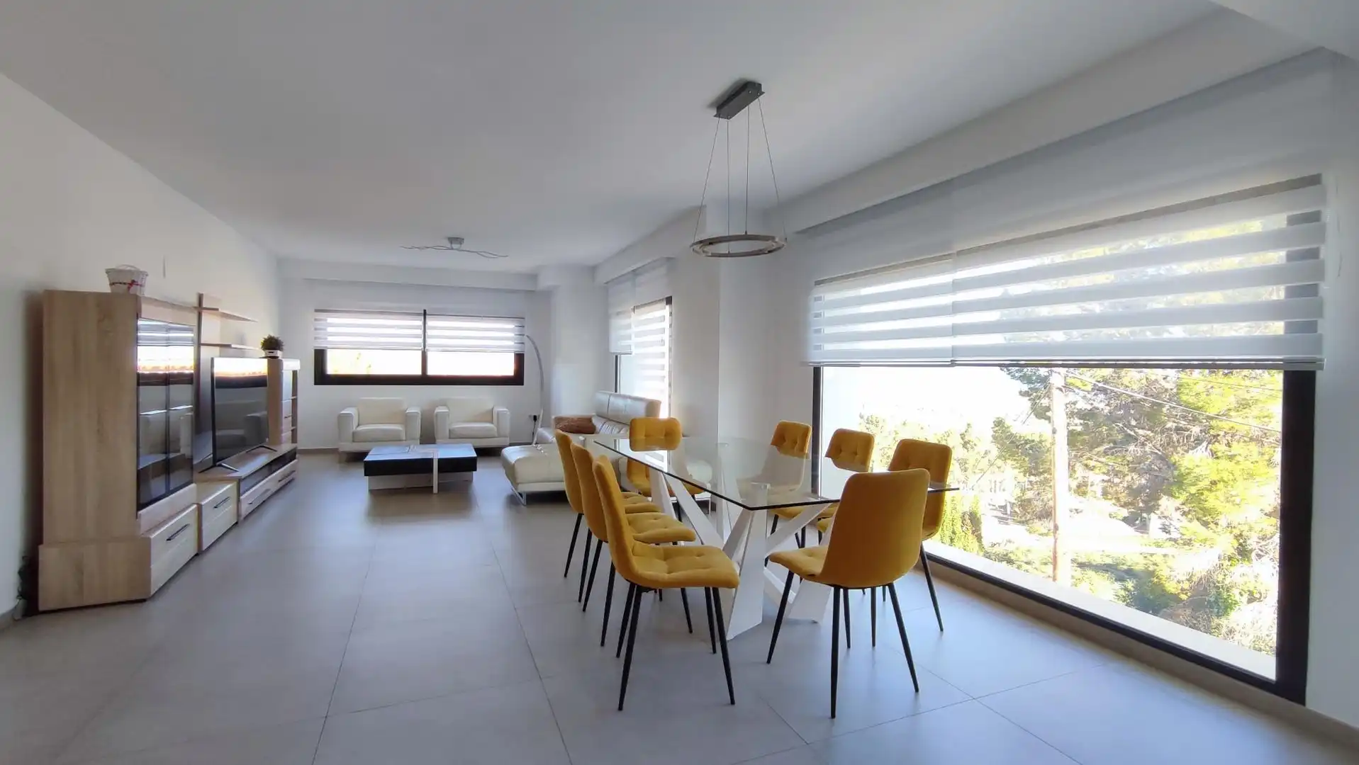 Menjador de Casa o xalet en venda en Calpe / Calp amb Aire condicionat, Jardí privat i Terrassa