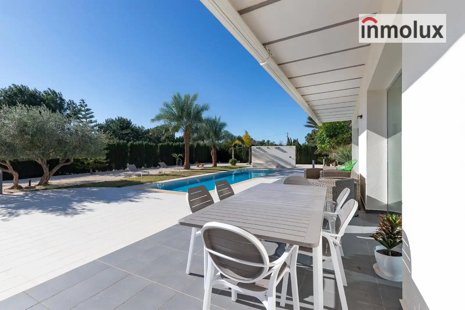 Terraza de Casa o chalet en venta en Elche / Elx con Aire acondicionado, Calefacción y Piscina
