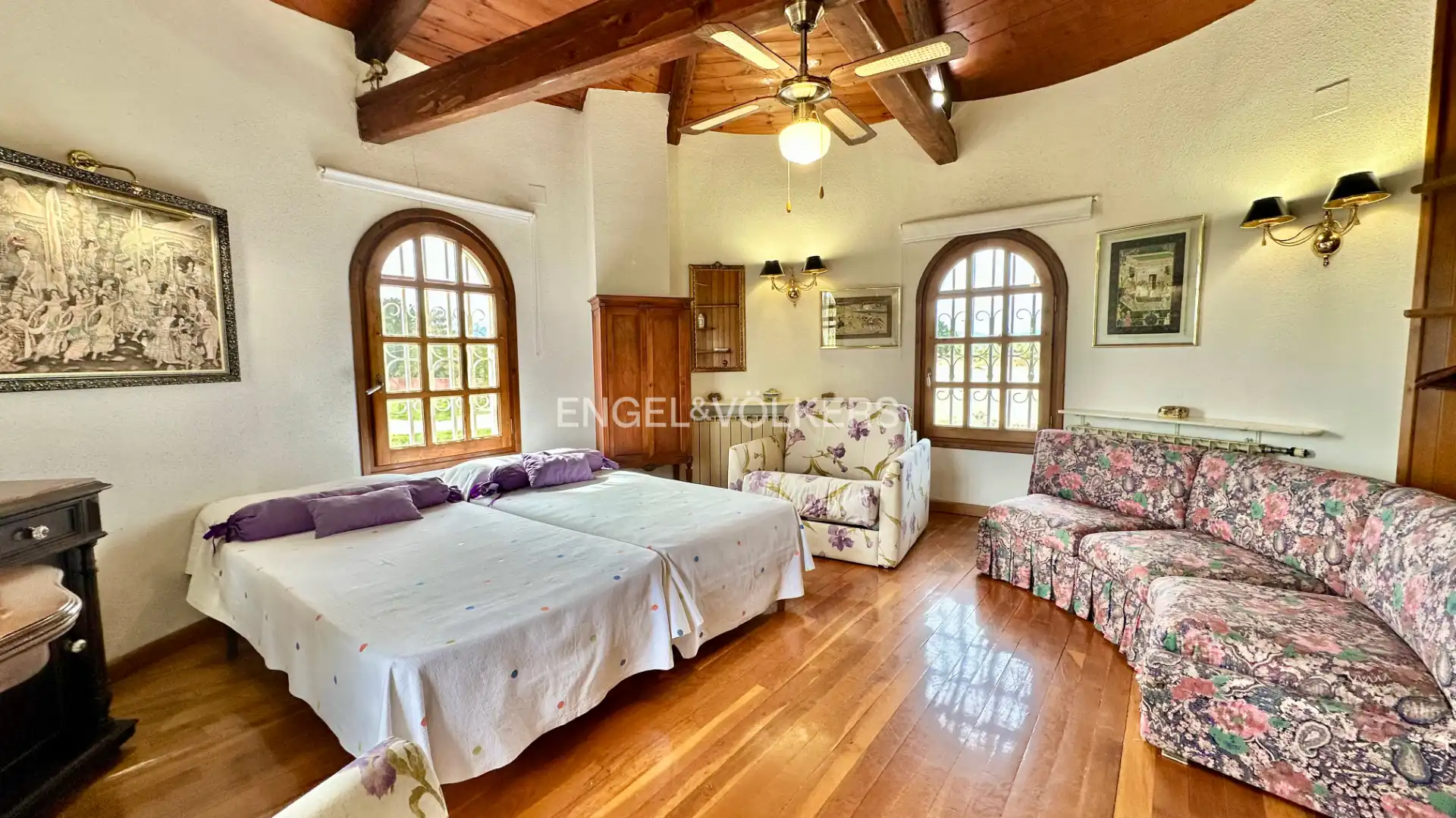 Wohnzimmer von Haus oder Chalet zum Verkauf in Mont-roig del Camp mit Klimaanlage, Heizung und Privatgarten