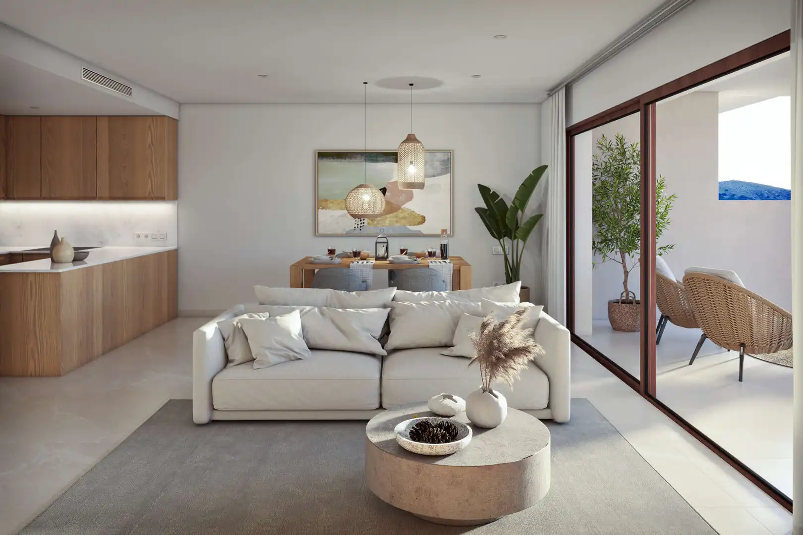 Living room of Ground floor for sale in Capdepera  with Air Conditioner, Terrace and Furnished
