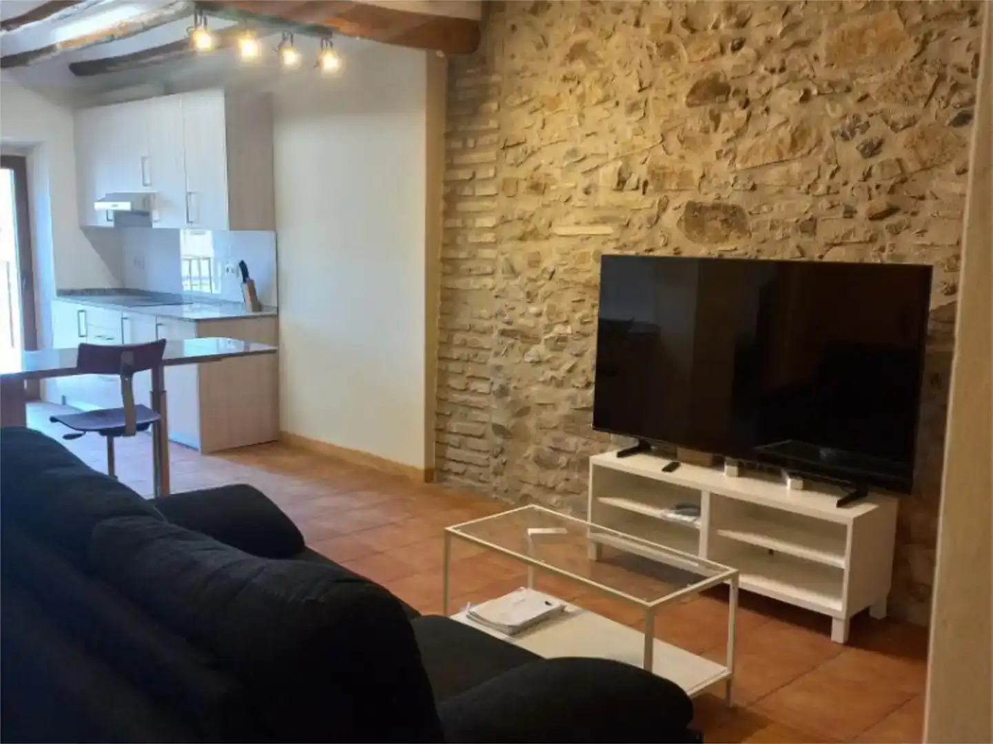 Sala d'estar de Pis en venda en Torroja del Priorat amb Aire condicionat i Moblat