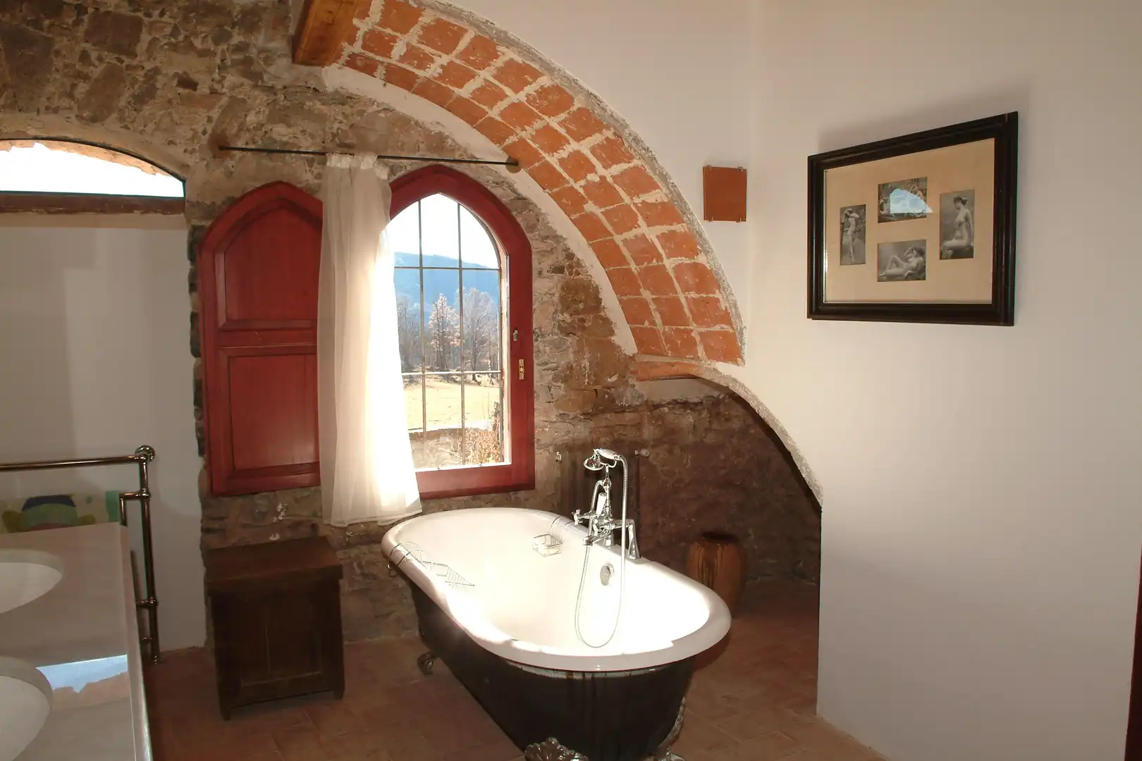Baño de Finca rústica en venta en Camprodon con Calefacción, Jardín privado y Terraza