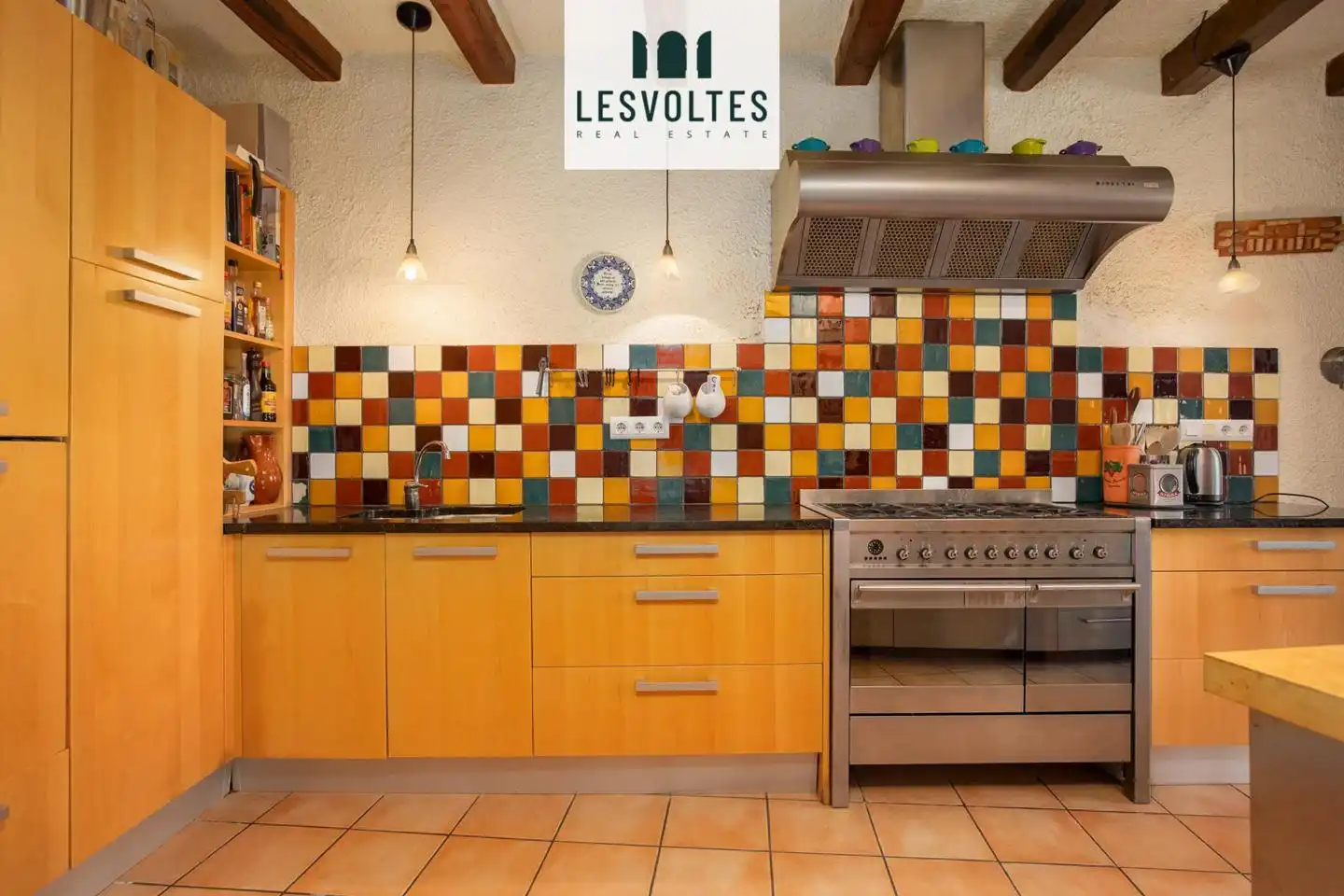 Cocina de Casa o chalet en venta en Vall-llobrega con Calefacción, Jardín privado y Terraza