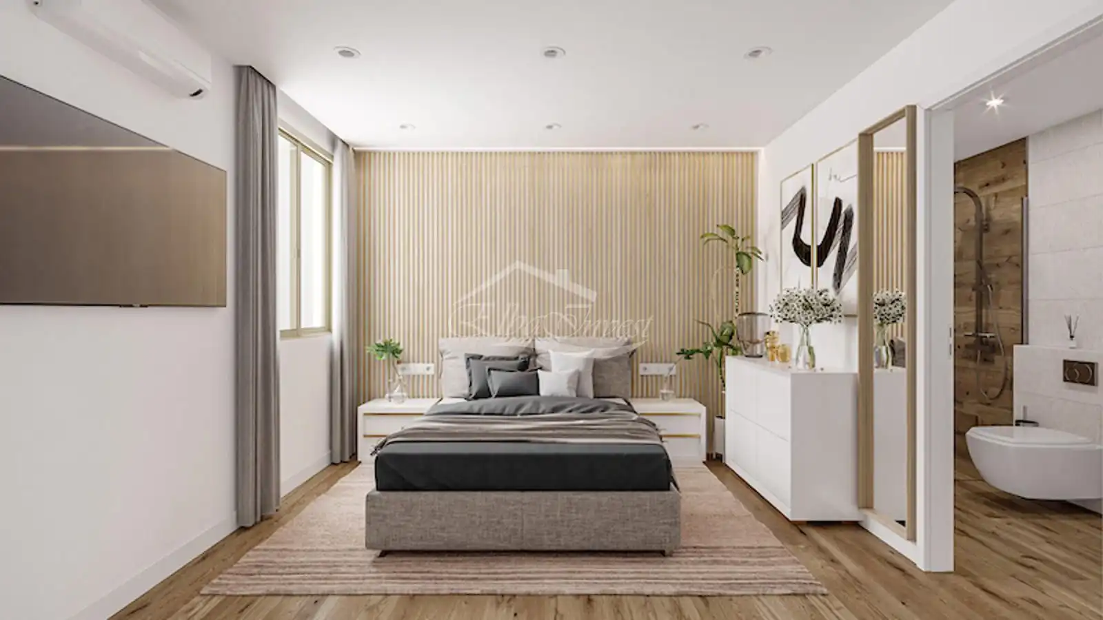 Dormitori de Dúplex en venda en Santiago del Teide amb Aire condicionat, Parquet i Terrassa
