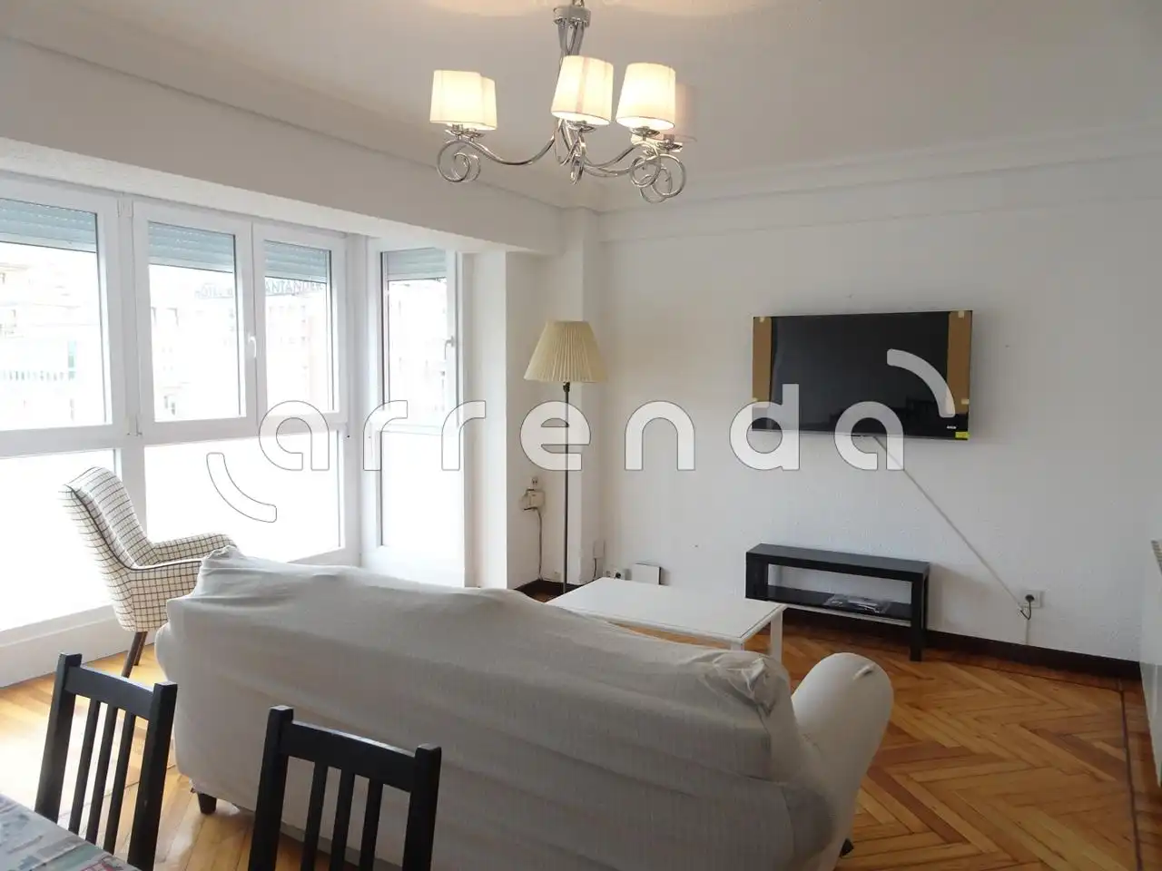 Sala de estar de Piso de alquiler en Santander con Calefacción y Amueblado