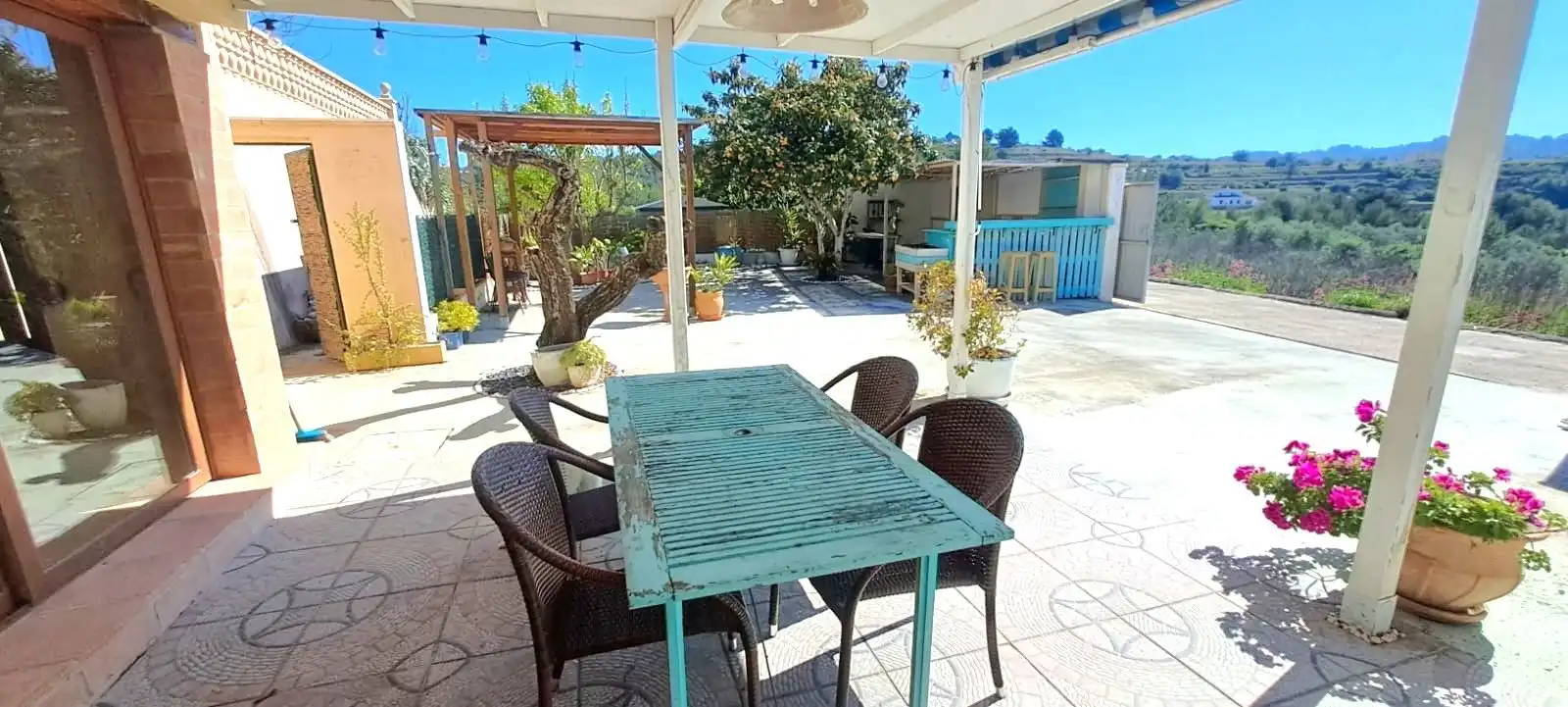 Terraza de Casa o chalet de alquiler en Benissa con Amueblado y Piscina comunitaria