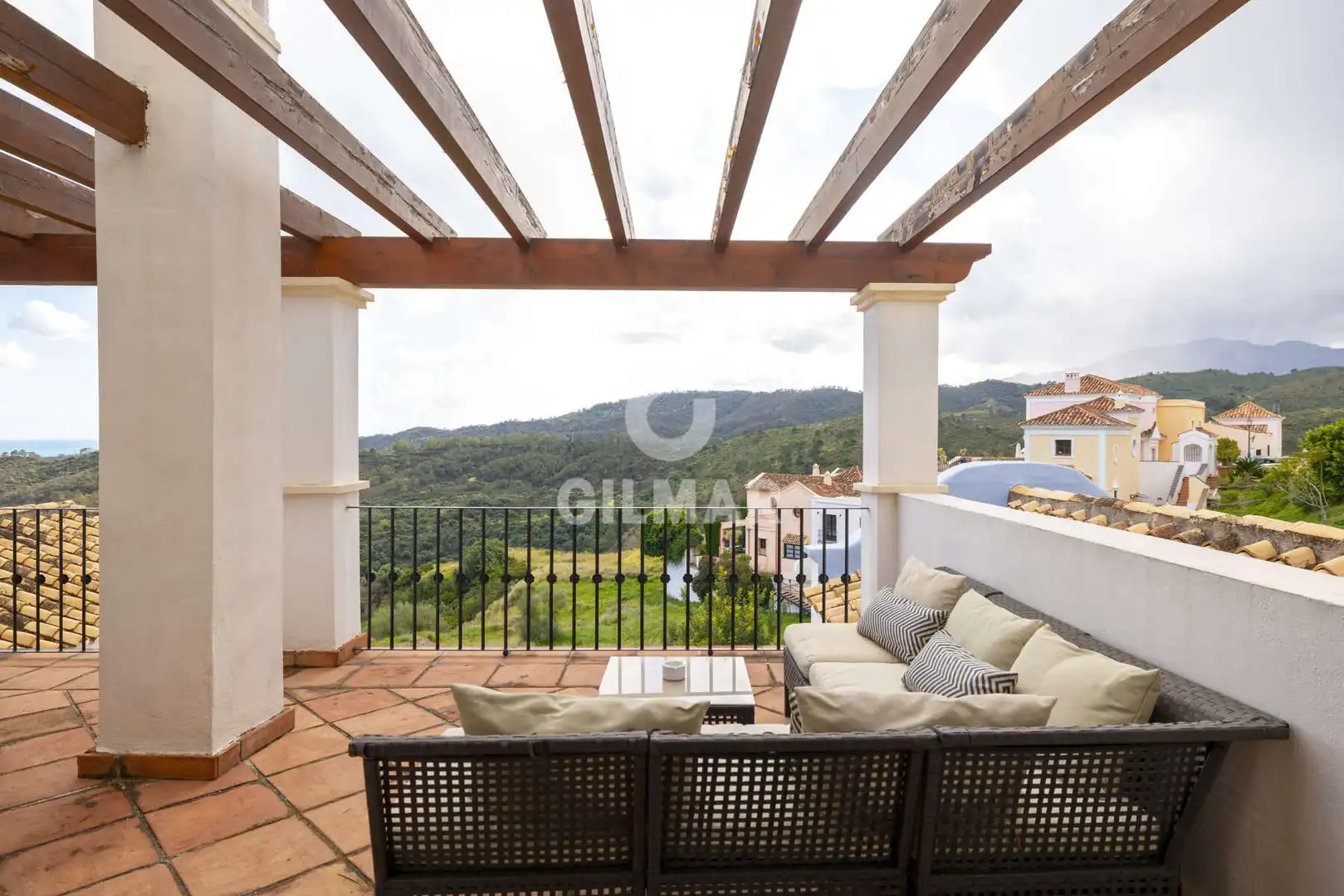 Terraza de Casa adosada en venta en Benahavís con Calefacción y Piscina