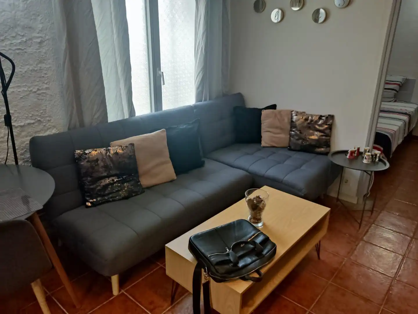 Living room of Flat for sale in Empuriabrava  with Heating, Terrace and TV