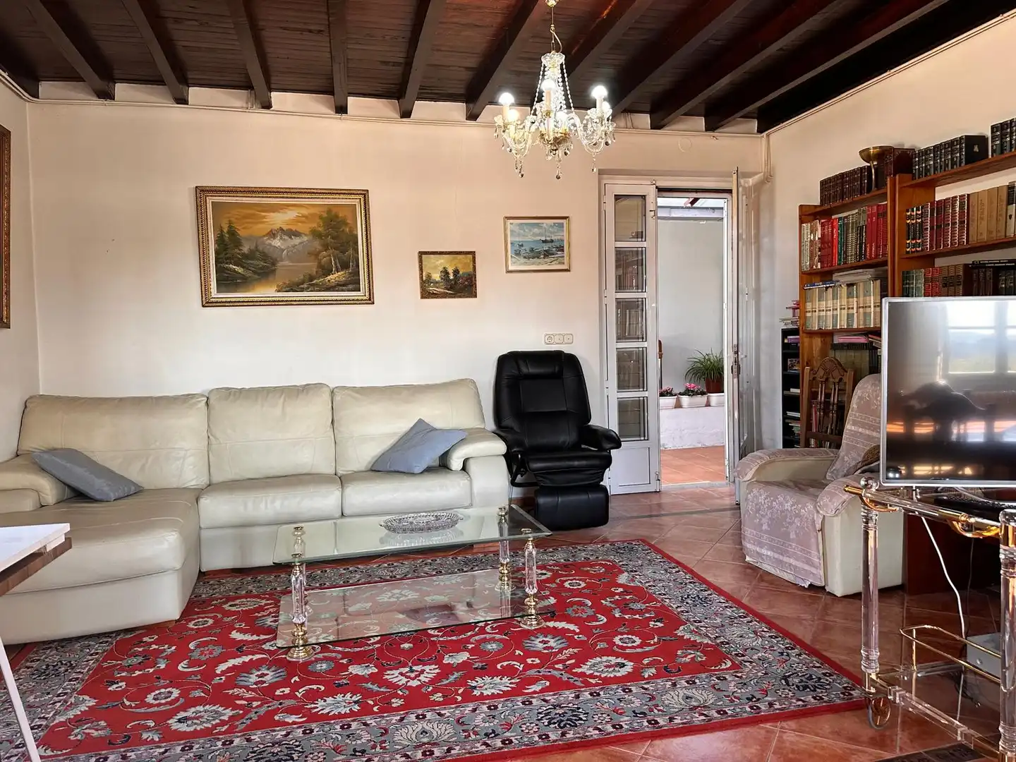 Sala de estar de Casa o chalet en venta en Vedra con Calefacción, Jardín privado y Amueblado
