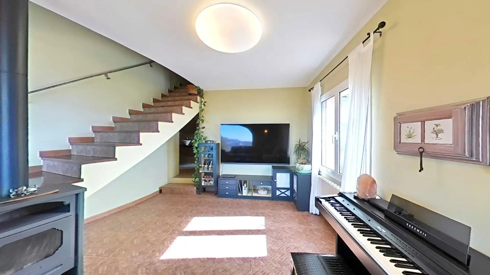 Sala de estar de Casa o chalet en venta en L'Ametlla del Vallès con Aire acondicionado, Calefacción y Jardín privado