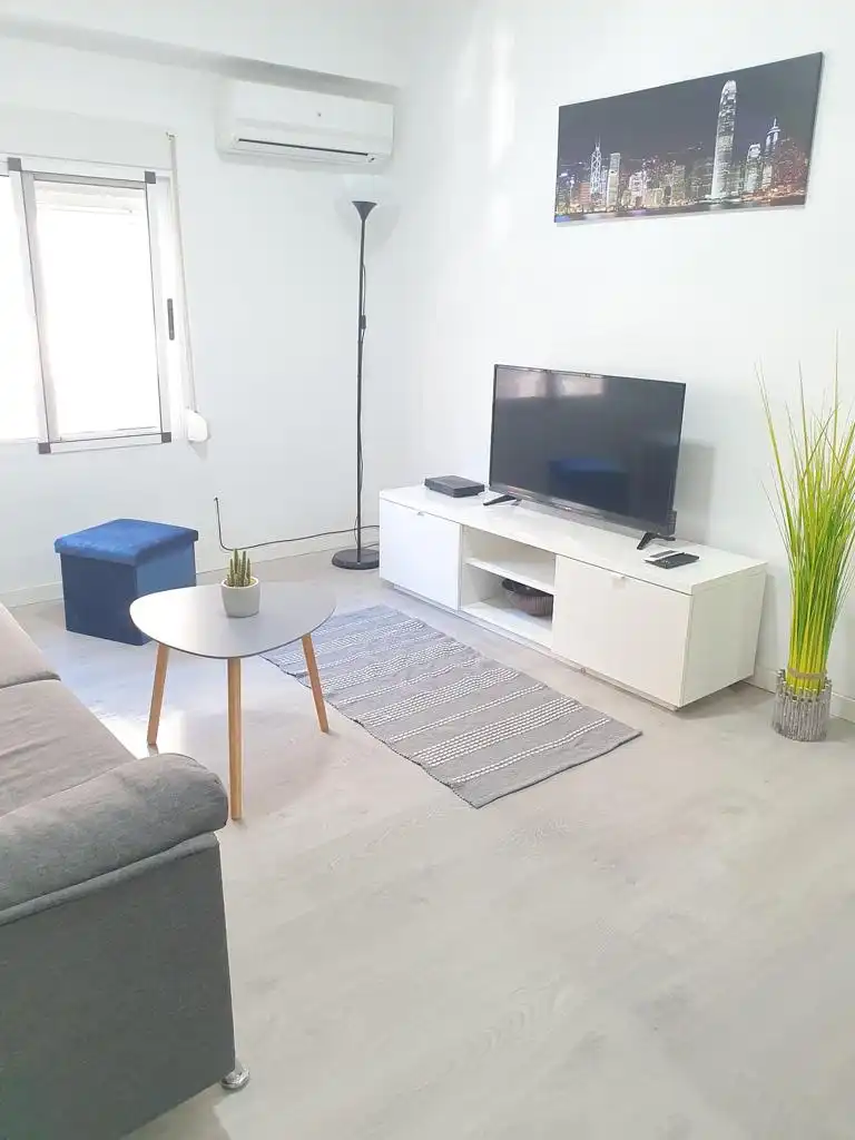 Sala de estar de Piso de alquiler en Valencia con Aire acondicionado, Parquet y Terraza