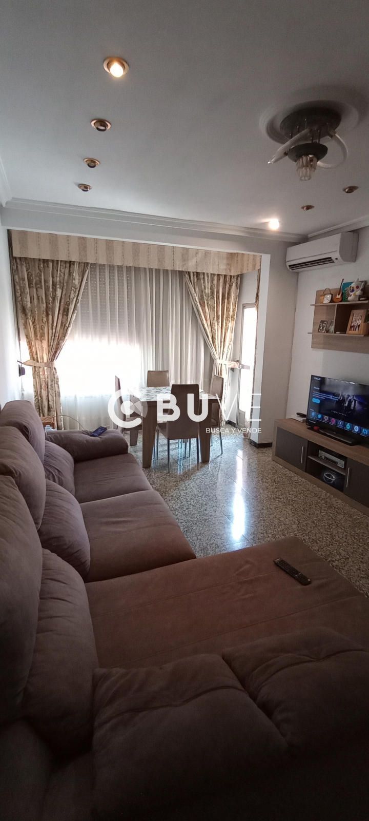 Sala de estar de Piso en venta en Alcoy / Alcoi con Terraza, Trastero y Amueblado