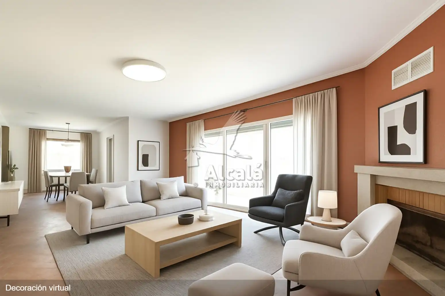 Sala de estar de Casa o chalet en venta en Valverde de Alcalá con Calefacción, Terraza y Trastero