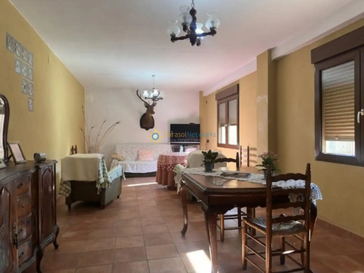Sala de estar de Casa o chalet en venta en Albaida con Aire acondicionado, Jardín privado y Terraza