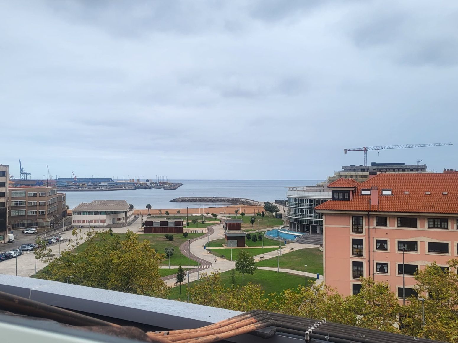 Terrace of Flat to rent in Gijón   with Heating and Furnished