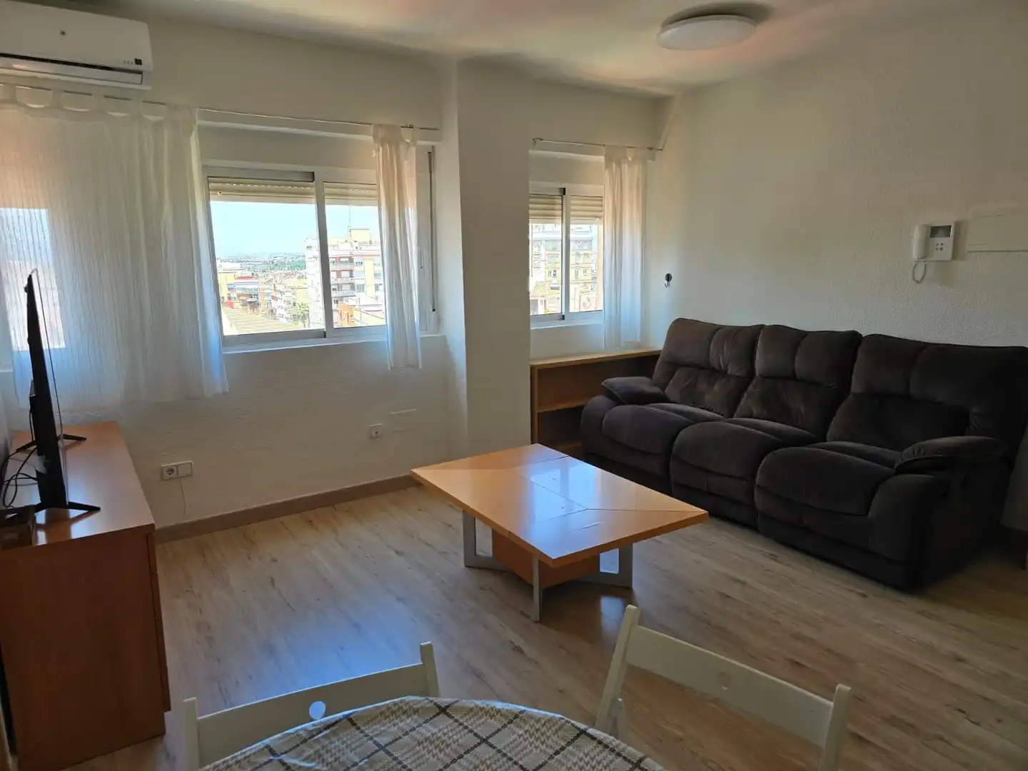 Sala de estar de Apartamento de alquiler en Murcia con Aire acondicionado, Calefacción y Amueblado