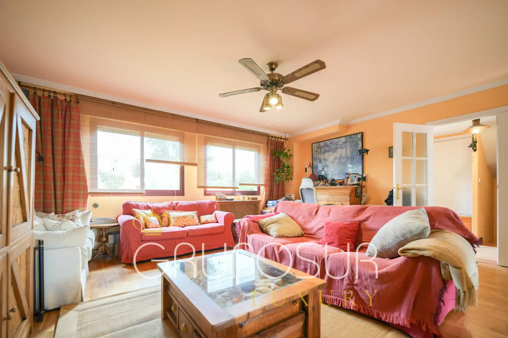 Living room of Detached homes for sale in Simancas  with Heating, Private garden and Parquet flooring