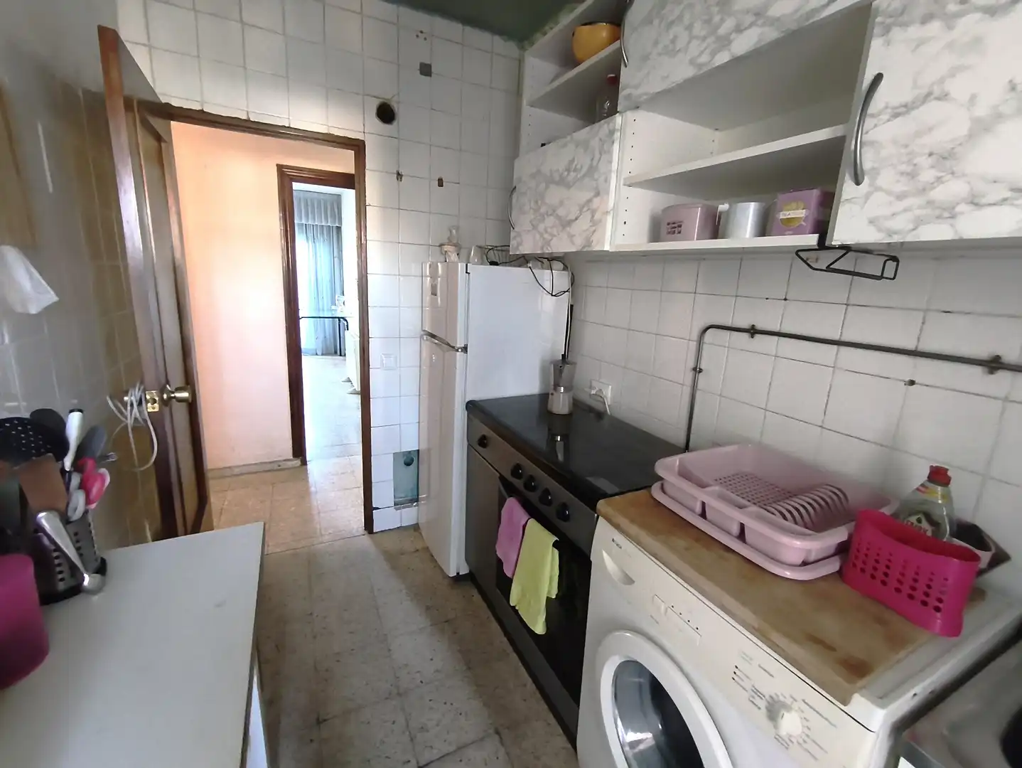 Kitchen of Flat for sale in Madrid  with Heating, Terrace and Furnished