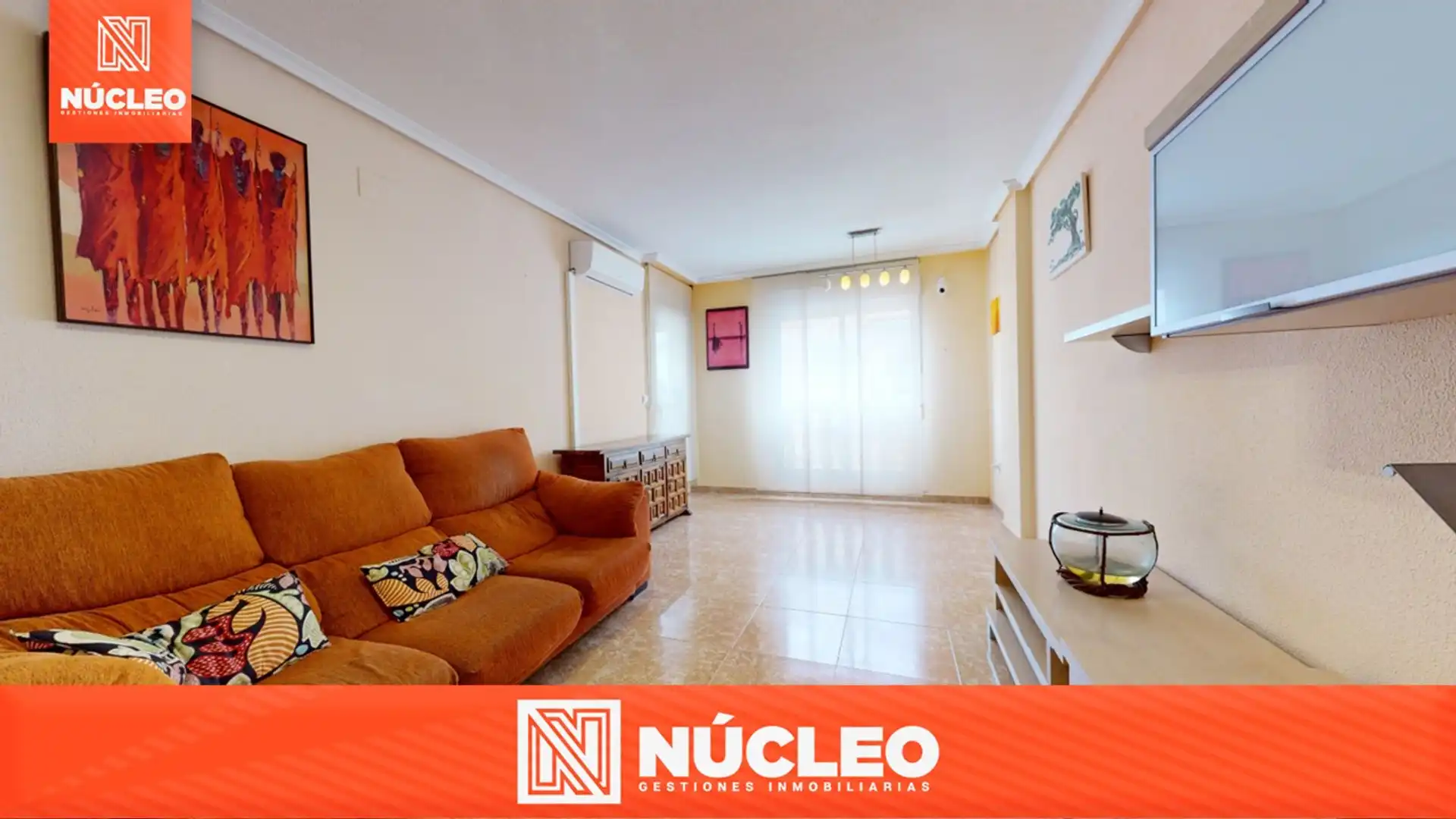 Sala de estar de Piso en venta en Mutxamel con Aire acondicionado, Trastero y Alarma