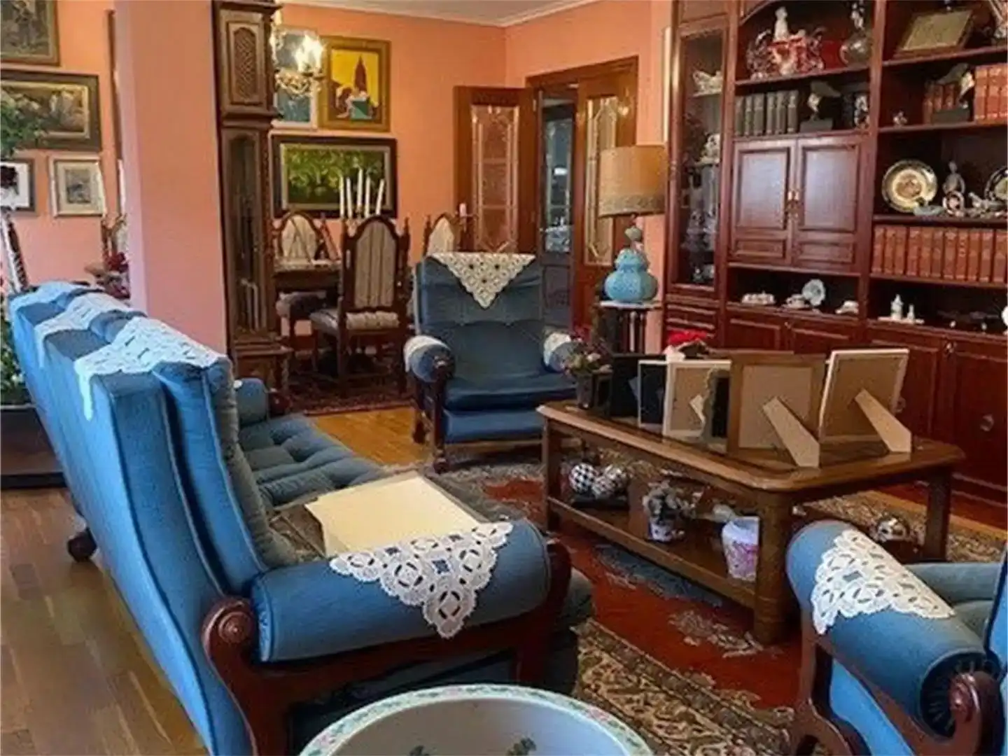 Sala de estar de Piso en venta en Lardero con Aire acondicionado, Jardín privado y Parquet