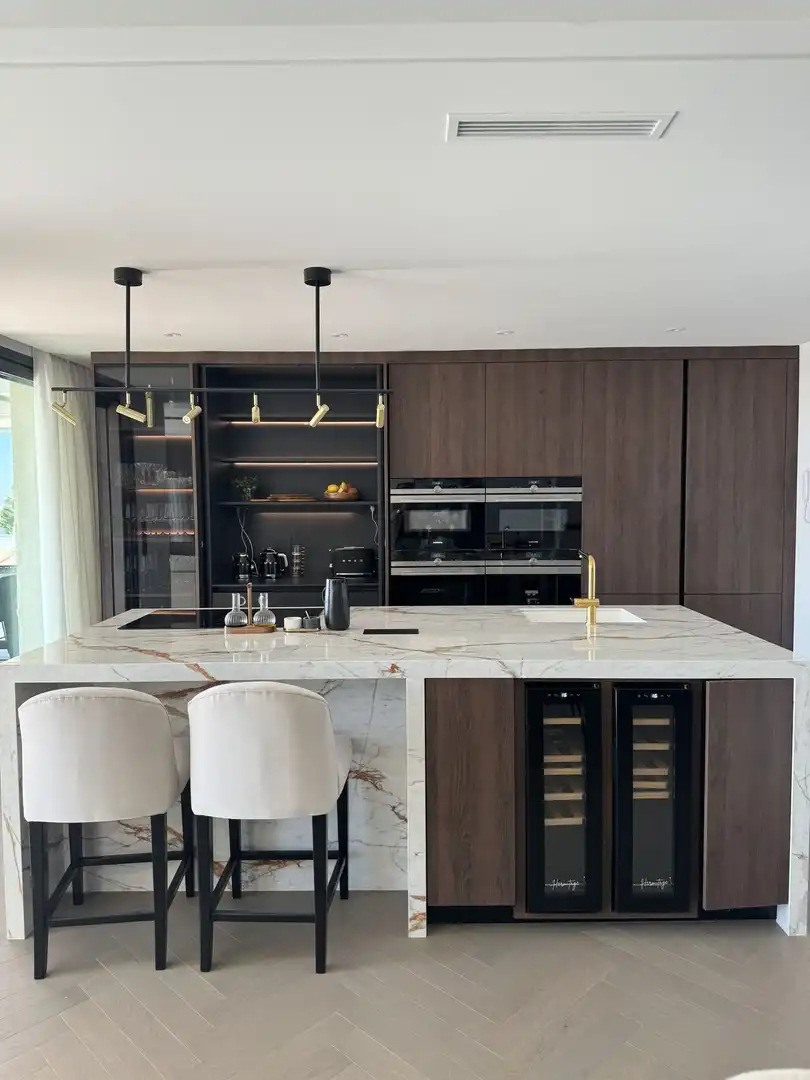 Cocina de Ático de alquiler en Marbella con Aire acondicionado, Terraza y Amueblado