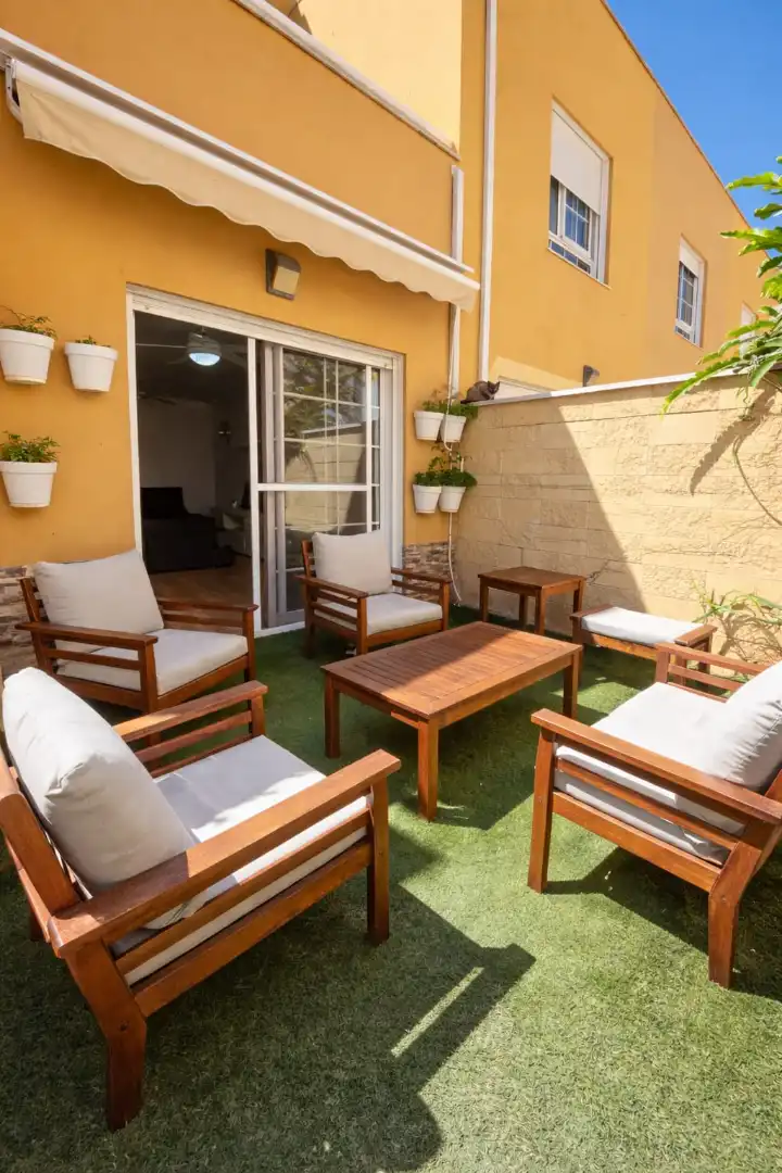 Terraza de Casa adosada de alquiler en San Miguel de Abona con Jardín privado, Terraza y Amueblado