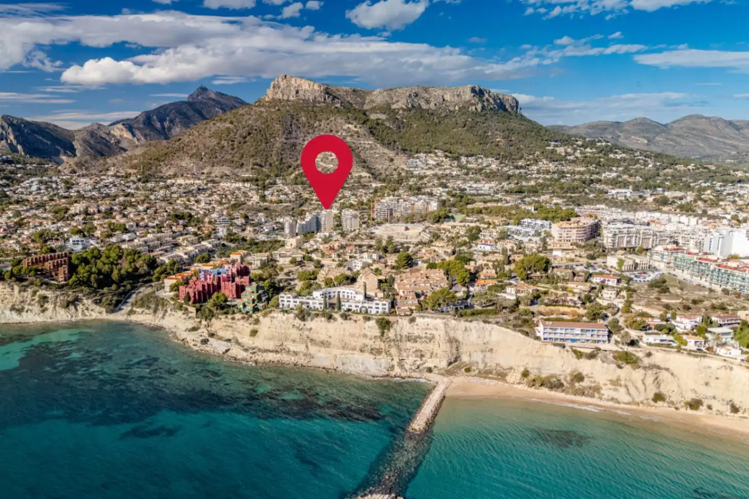 Vista exterior de Apartamento en venta en Calpe / Calp con Terraza y Amueblado